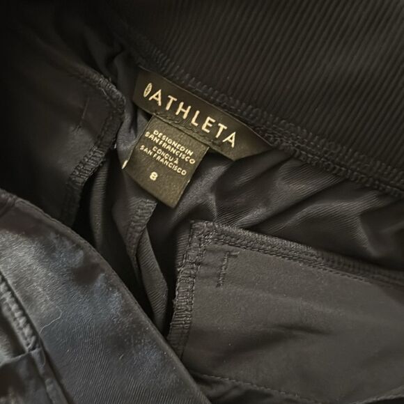Athleta Brooklyn Ankle Pant Navy Joggers Size 8 - Picture 3 of 5